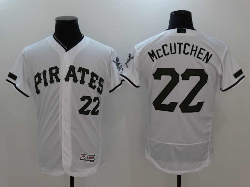2017 Men MLB Pittsburgh Pirates #22 Mccutchen White Elite Commemorative Edition Jerseys